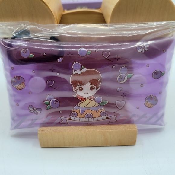 BTS Tiny Tan J-Hope Mini multi case Card Holder Pouch Keychain - Picture 3 of 8